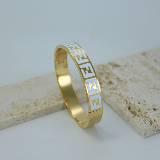 Fendi Inspired Bangle Bracelet